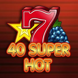 40 Super Hot slot logo by Amusnet Interactive at Vegas Hero Casino
