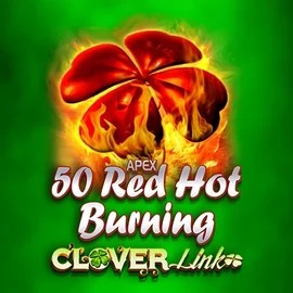50 Red Hot Burning Clover Links game by Novomatic – logo hosted on Vegas Hero Casino