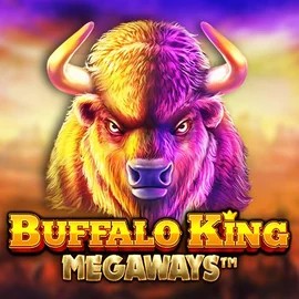 Buffalo King Megaways slot logo by Pragmatic Play at Vegas Hero Casino