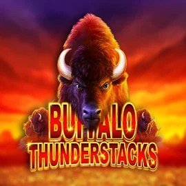 Buffalo Thunderstacks logo – Slots by Amatic Industries at Vegas Hero Casino