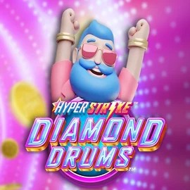 Hyper Strike Diamond Drums slot icon by Gameburger Studios, available at Vegas Hero Casino