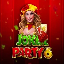 Joker Party 6 logo by Greentube at Vegas Hero Casino